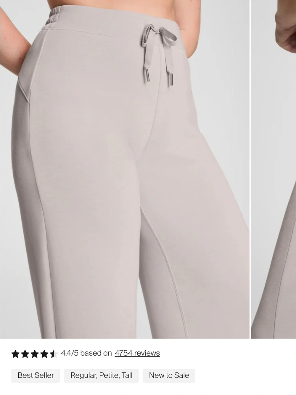 SPANX AirEssential NWT Wide-Leg Knit Pants in French Gray